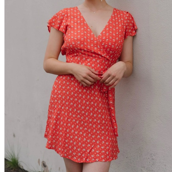 Spell Yellow Rose Bias Mini Dress — Size S - Picture 4 of 16